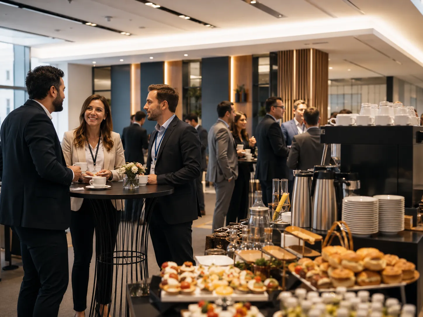Coffee break empresarial de Tamarinda con café de especialidad y bocados para reuniones en Quito