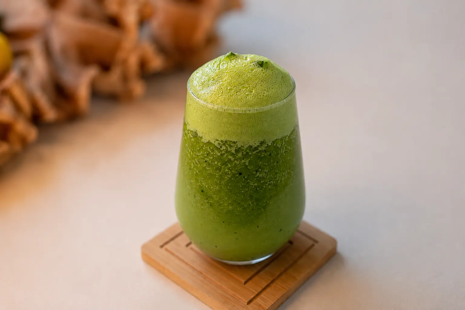 Smoothie verde en La Carolina, Quito